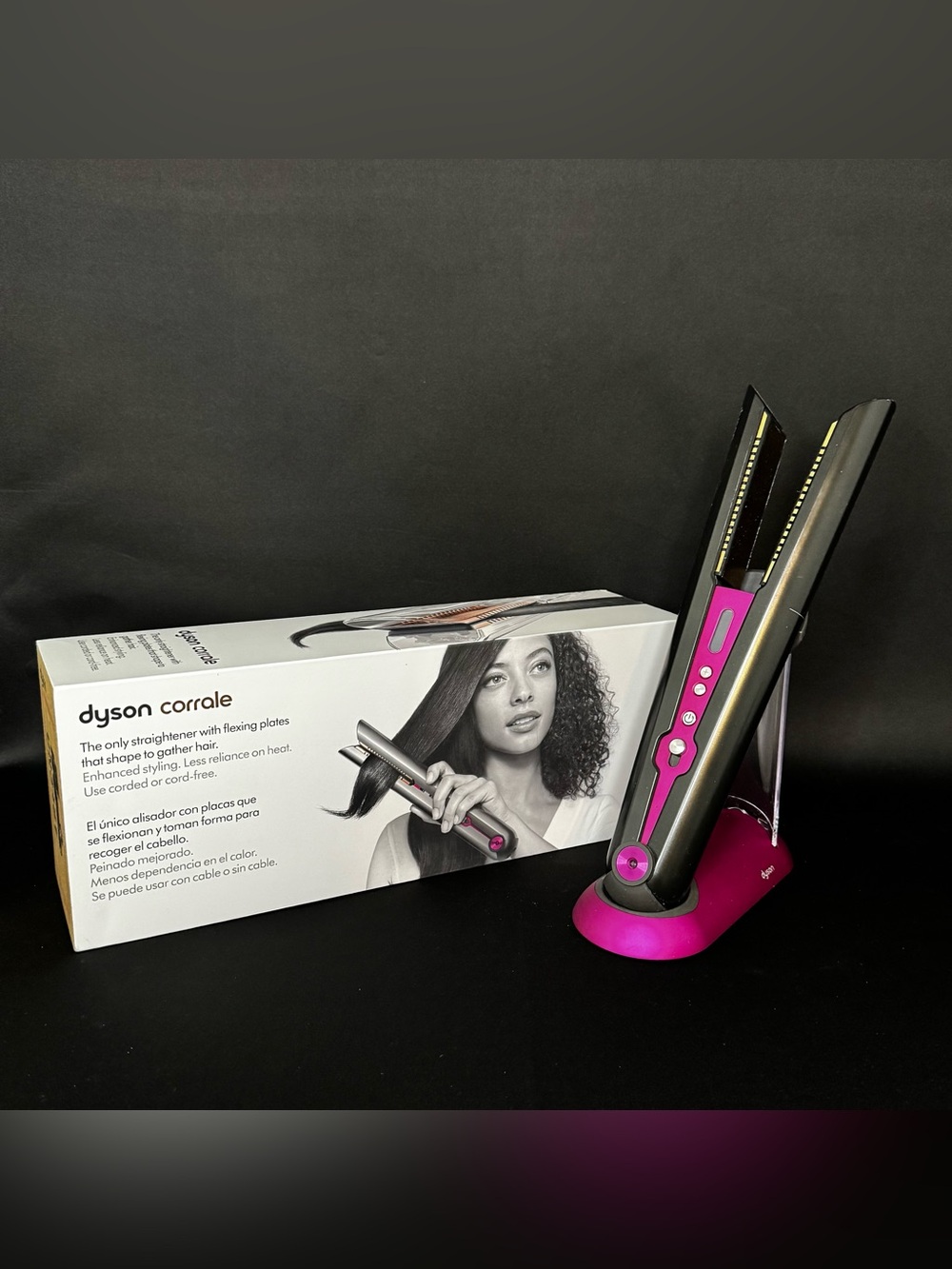 Dyson Pink and Black Corrale Hair Straightener